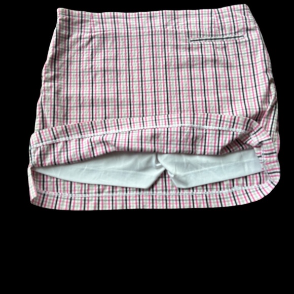 Cracked Wheat Pink, Gray & Black Plaid Skort - Picture 4 of 5
